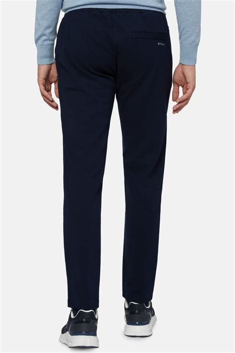 Stretch technical fabric trousers 